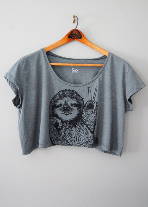 Peace Out Sloth, womens flowy loose tank top, 5% Donated to