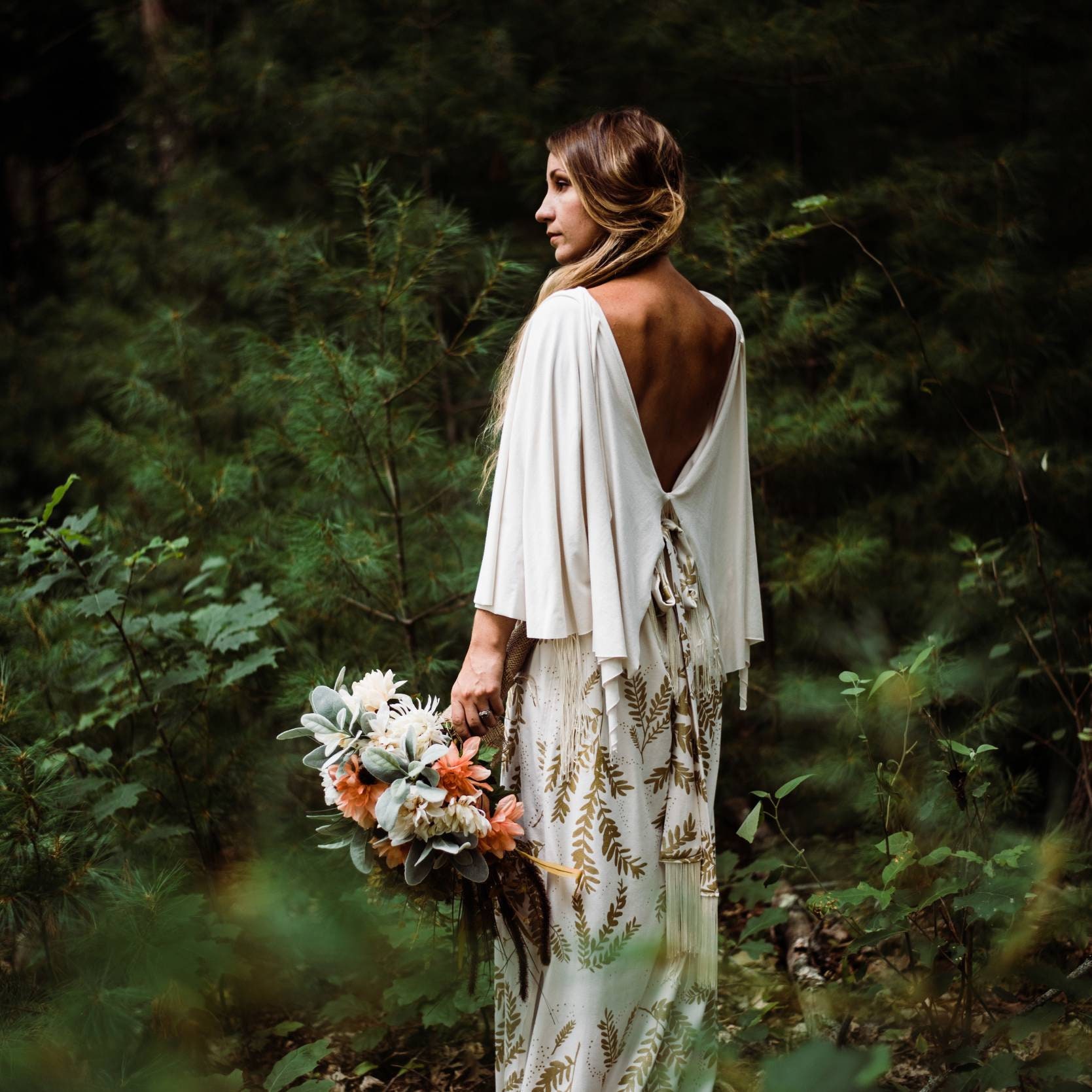 The Gown Organic Wedding Dress bohemian bride free | Etsy