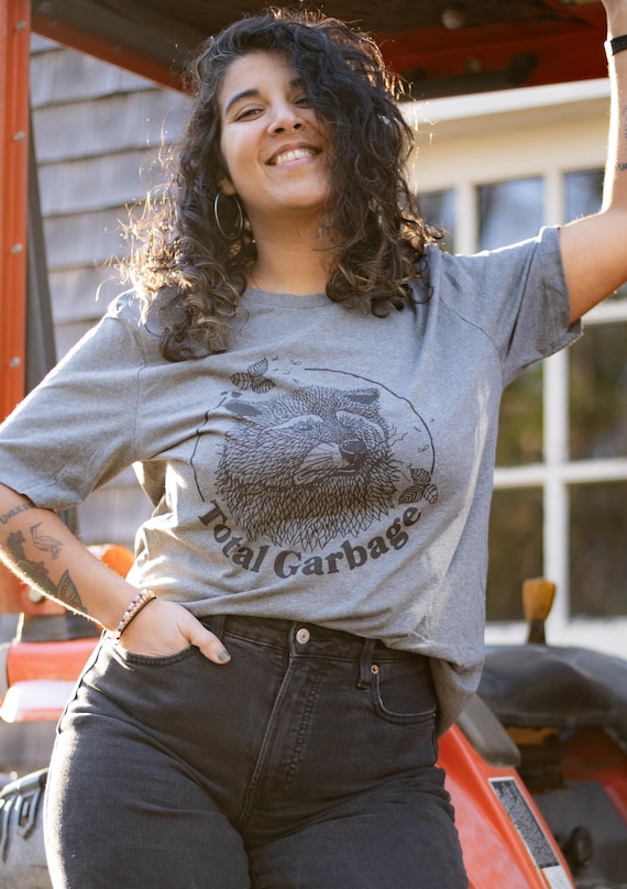 Total Garbage Raccoon T-Shirt - Funny Trash Panda Unisex Tee