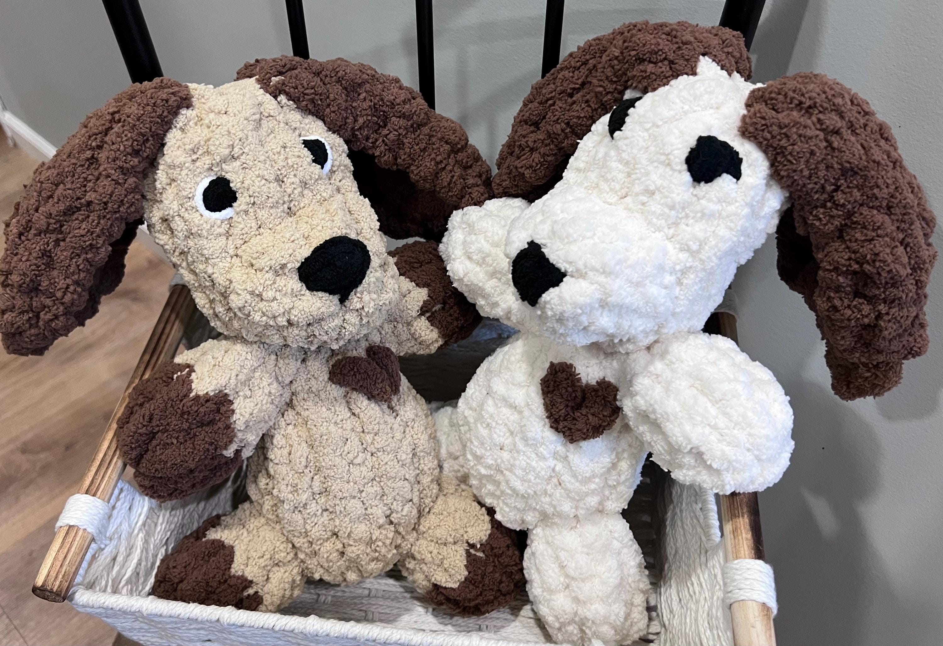 Hand Knit Buddy the Basset Hound Puppy Dog Pattern With Video Tutorial ...