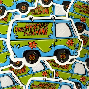 Mystery Machine Sticker – Classic Cartoon Van Vibes