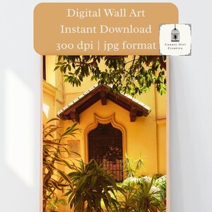 Printable Wall Art | Digital Wall Art | Photographic Print | Instant Download | Digital Download | Courtyard Theme | Building Print