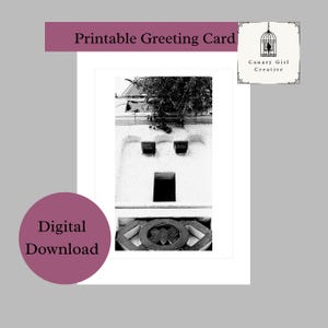 Printable Greeting Card | Humorous Greeting Card | Blank Notecard | Instant Download | Funny Card | Birthday Card | Quirky Digital Card
