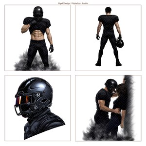moralisch grau American Football Clipart PNG dunkel Romantik Kunst Motorrad Antiheld Fantasy Bösewicht Ästhetik BookTok inspiriert Bösewicht Ära Bild 6