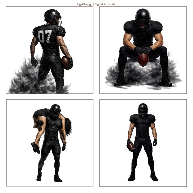 moralisch grau American Football Clipart PNG dunkel Romantik Kunst Motorrad Antiheld Fantasy Bösewicht Ästhetik BookTok inspiriert Bösewicht Ära Bild 7