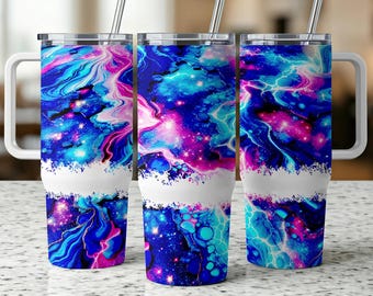Envoltura para vaso Galaxy, diseño de sublimación espacial (descarga digital)