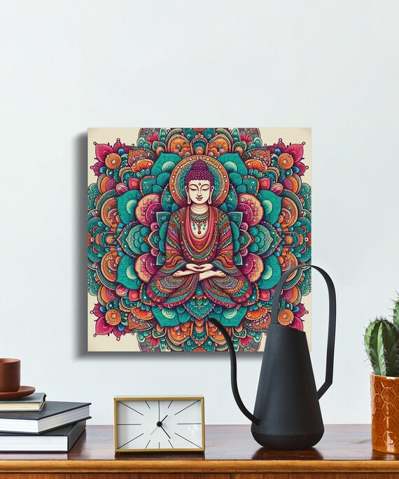 Buddha Mandala Canvas Art: Spiritual Zen Decor - Etsy