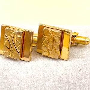 Boutons De Manchette Vintage MURAT – Nacre Et Laiton, Occasion, Style Rétro