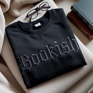 Bookish Besticktes Sweatshirt: Dark Romance Booktok Crewneck