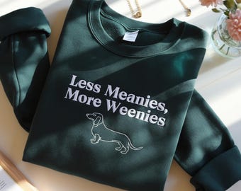 Gesticktes Dackel Sweatshirt, lustiges Doxie Mom Geschenk