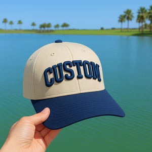 Custom Embroidered Puff Trucker Hats, Personalized Dad Hat, Custom Text Hat, Gift For Her, Mama Hats, Christmas Gift, Bachelor Trip Hat