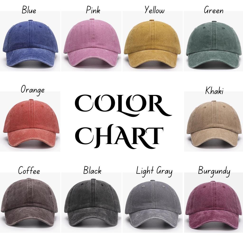 Embroidered Sun Baseball Cap, Washed Hat - Etsy