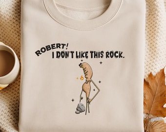 Embroidered Marcus The Worm Sweatshirt: Funny Meme Brain Rot