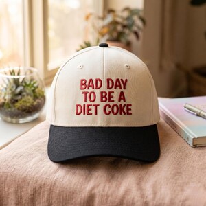 Broderad Diet Coke Trucker Hat, Rolig Sommarkeps, Coca-Cola-älskare Gåva