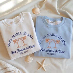 Custom Bachelorette Embroidered Sweatshirt/Hoodie | Wedding Favors | Bride/Bridal Party Gifts | Personalized Charleston & Social Club Gear