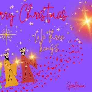 Wir drei Könige, Weihnachtskarten, digitale Karten, Sofort-Downloads, Weihnachten, Feiertage, Thanksgiving, Familie, Freunde
