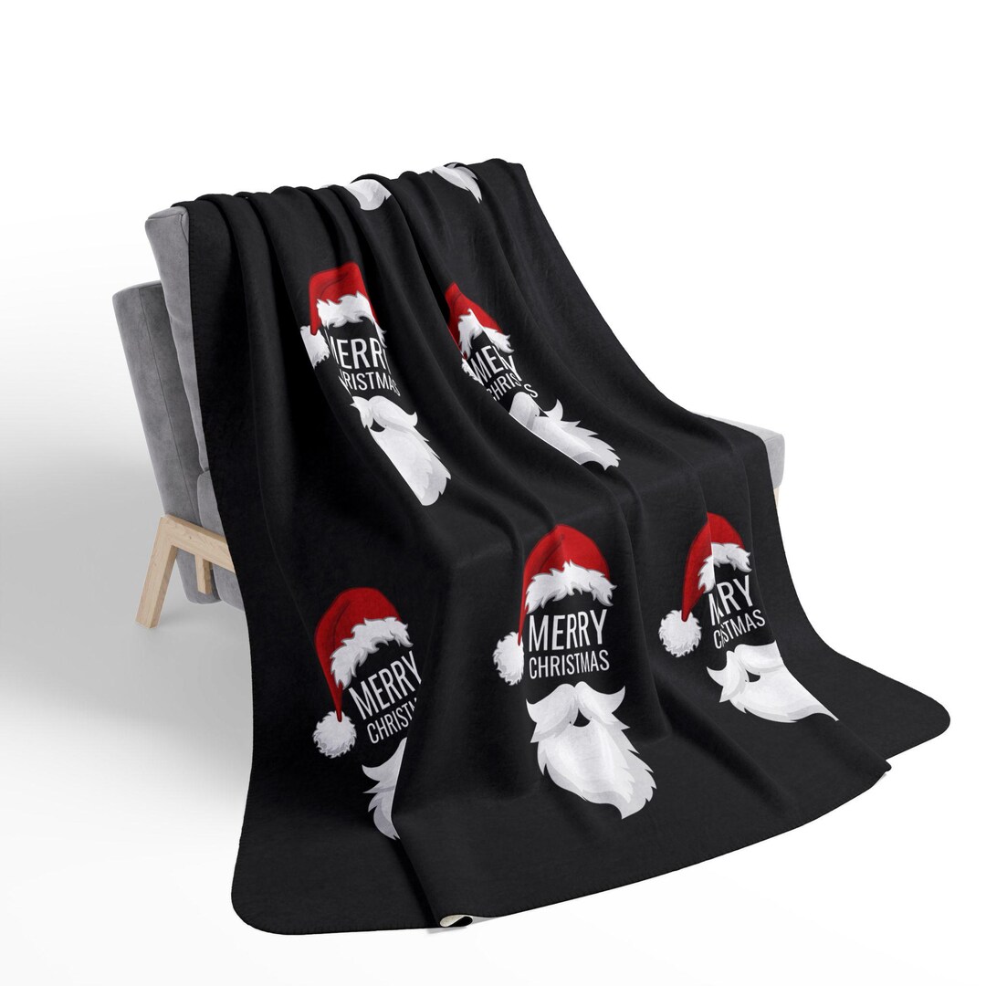 SANTA SKULL SHERPA BLANKET