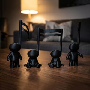 Noten Knospen Skulptur Dekoration Musik Wohnkultur Punk Rock n Roll Metall Figur Musiker Display Spielzeug Art Deco Geschenk für Musikliebhaber