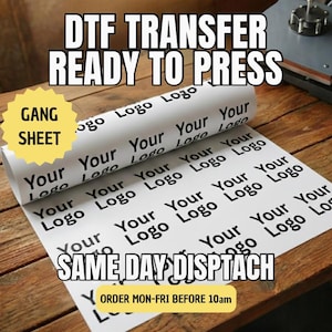 Gang sheet | DTF Heat Transfer | Ready to Press | Your Design