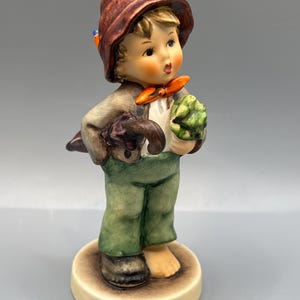 Hummel Figurine: Lost Stocking #374 - Vintage Goebel Germany Collectible