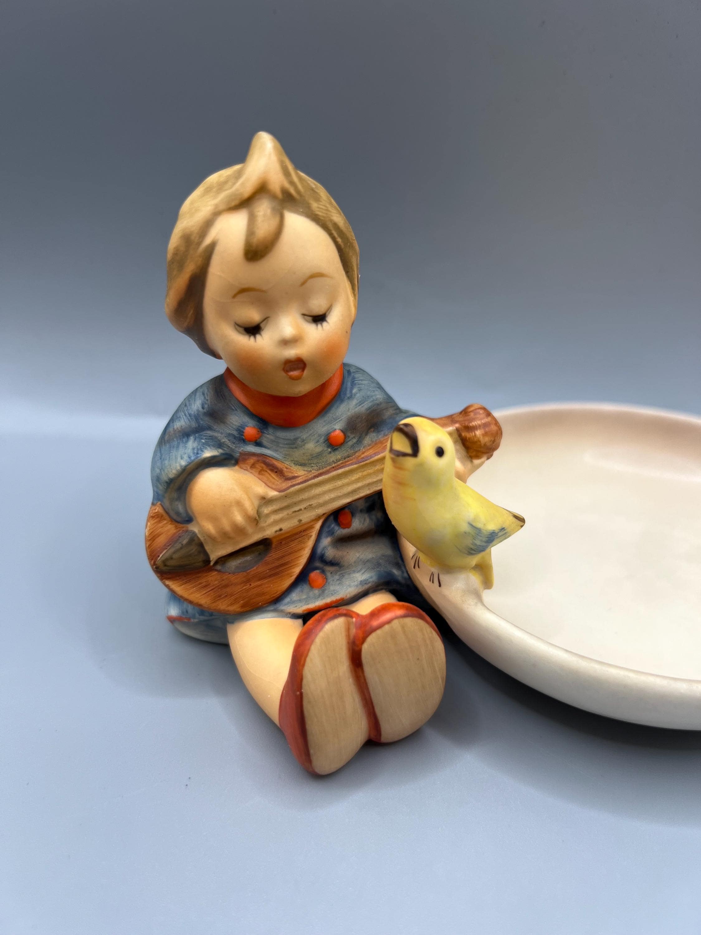 Vintage Goebel Hummel “joyful” Ashtray / Trinket Dish – Porcelain