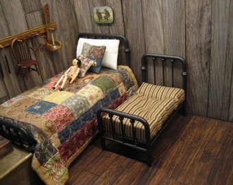 Dollhouse Miniature Child Youth Bed
