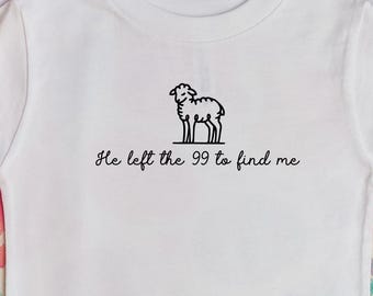 Lost Sheep Shirt, 99 Sheep Tee, Left 99 to Find Me Tee, Dilly Sheep Shirt, Bible Verse Tee, Lord Jesus Tee, Christian Shirt, Catholic Tee