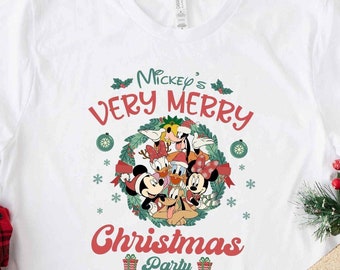 Mickey Christmas Shirt, Disney Christmas Tee, Merry Christmas Tee, Christmas Party Tee, Minnie Xmas Shirt, Pluto Shirt, Disney Xmas Trip Tee