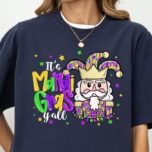 King Day Shirt, Mardi Gras Tshirt, Comfort Colors Tee, Jester Hat Shirt, King Cake Shirt, Fat Tuesday Tee, Fleur De Lis Tee, Carnival Shirt