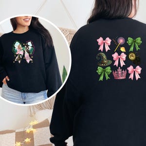 Wicked Sweatshirt, Glinda Hoodie, Wicked Bow Hoodie, Wicked 2 Sides Wear, Faux Glitter Wear, Changed For Good Wear, Elphaba Sweatshirt