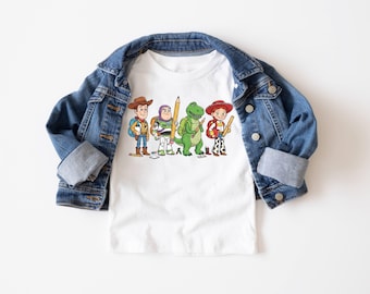Toy Story Back To School Kids Shirt | Woody Buzz Lightyear Jessie Rex Student Tee Gift