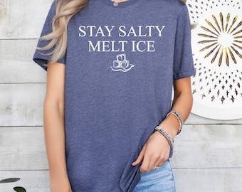 Stay Salty T-shirt, Melt Ice Shirt, Social Justice, Awareness Shirt, Human Rights Shirt, Political Quotes, Equality Shirt