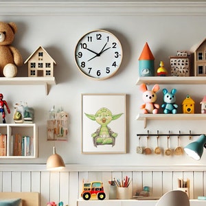 Children's pictures - Baby characters with pacifier - Hand painted - Prints on hammered cardboard -