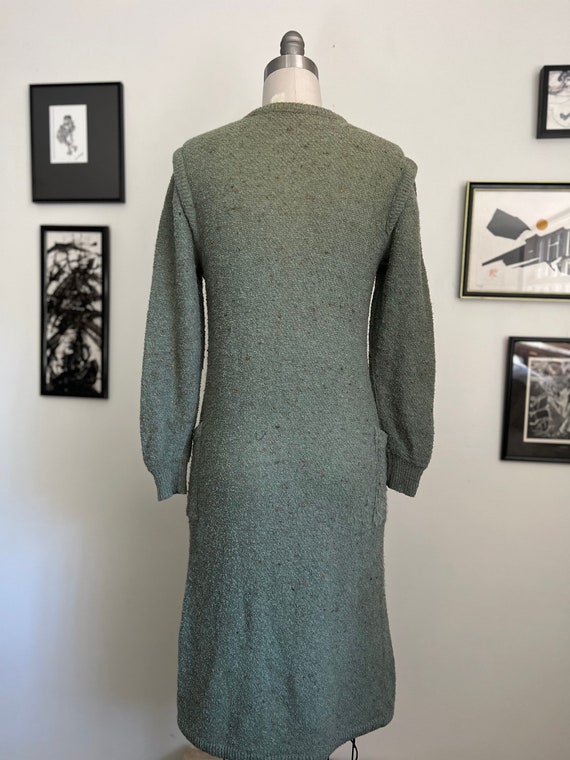 green emerald velvet dress Missoni // Green & White Mesh Knit Dress – VSP Consignment main image 0