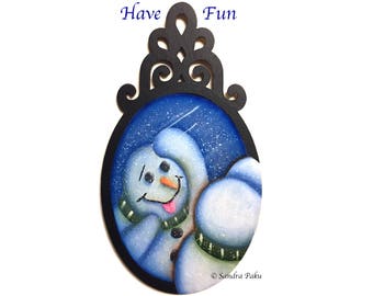 tole painting e-pattern Have Fun by Sandra Paku