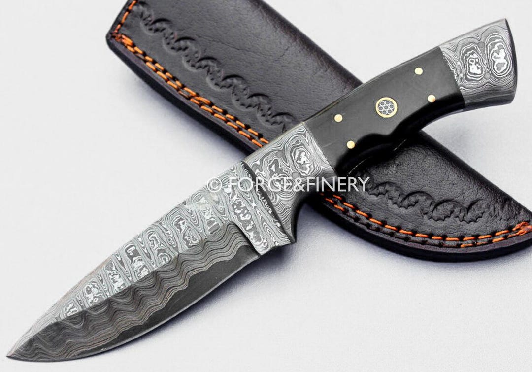 Premium Damascus Hunter Knife – 10