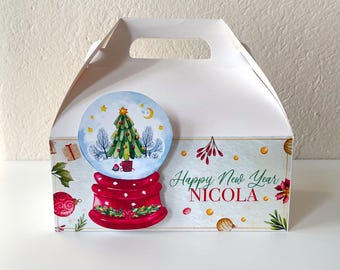 Holiday Gable Boxes, Christmas Favor Boxes, Christmas Eve Gift Boxes, Christmas Decorations, New Year's Gift Boxes, Santa Christmas Gift Box