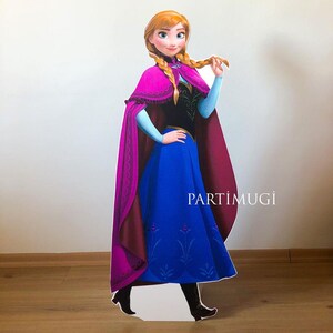 Frost bordsdekoration, Frost festdekorationer, Elsa Anna festtillbehör, Frost födelsedagsfest, Frost festtema, Elsa stående, Anna, Olaf rekvisita Anna