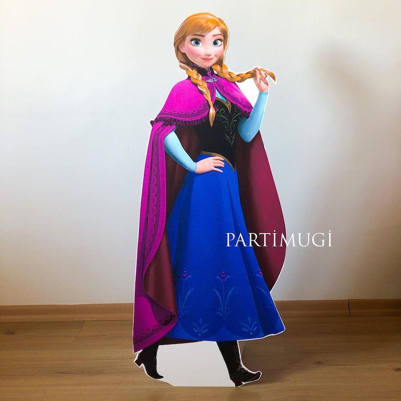 Frost bordsdekoration, Frost festdekorationer, Elsa Anna festtillbehör, Frost födelsedagsfest, Frost festtema, Elsa stående, Anna, Olaf rekvisita Anna