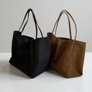 Large Canvas Tote Bag: Eco-Friendly Reusable Grocery Shoulder Bag