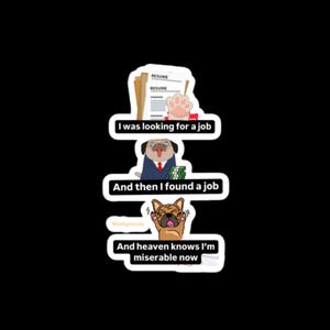 Dog meme Bubble-free stickers