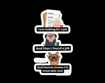 Stickers mèmes chien sans bulles