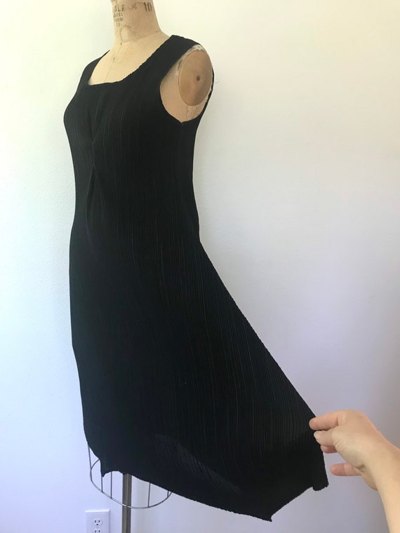 Accordion dress / black pleated dress / Batwing P… - image 5
