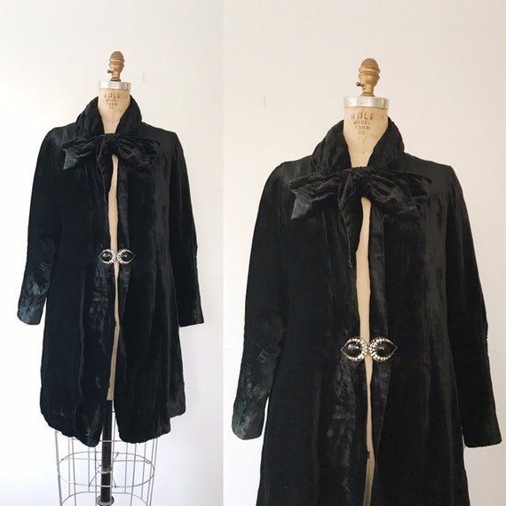 1920s velvet jacket / Silk Velvet Jacket / Ansonia