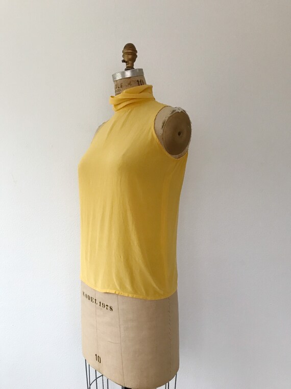 vintage silk blouse /yellow silk blouse / 90s sil… - image 6