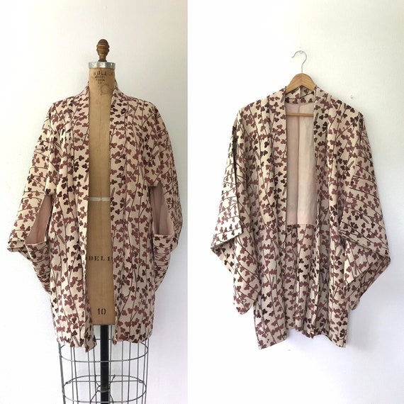 vintage silk kimono / vintage kimono jacket / Bud… - image 1