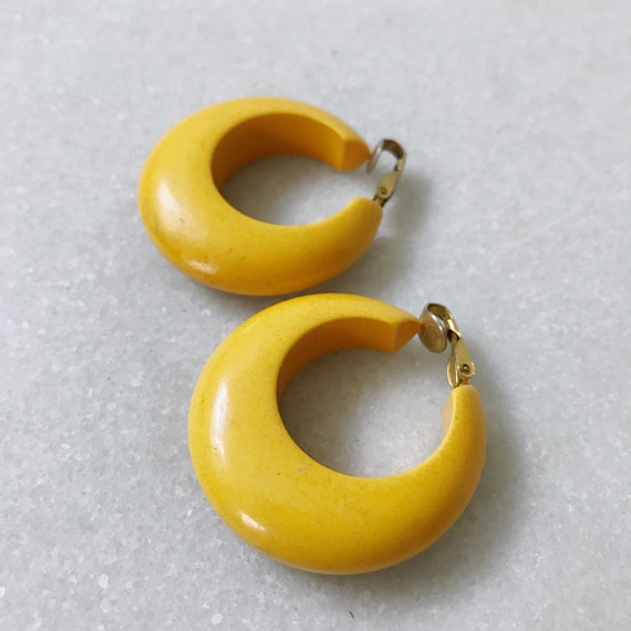 SALE Mullein earrings / vintage earrings / vintage hoop earrings