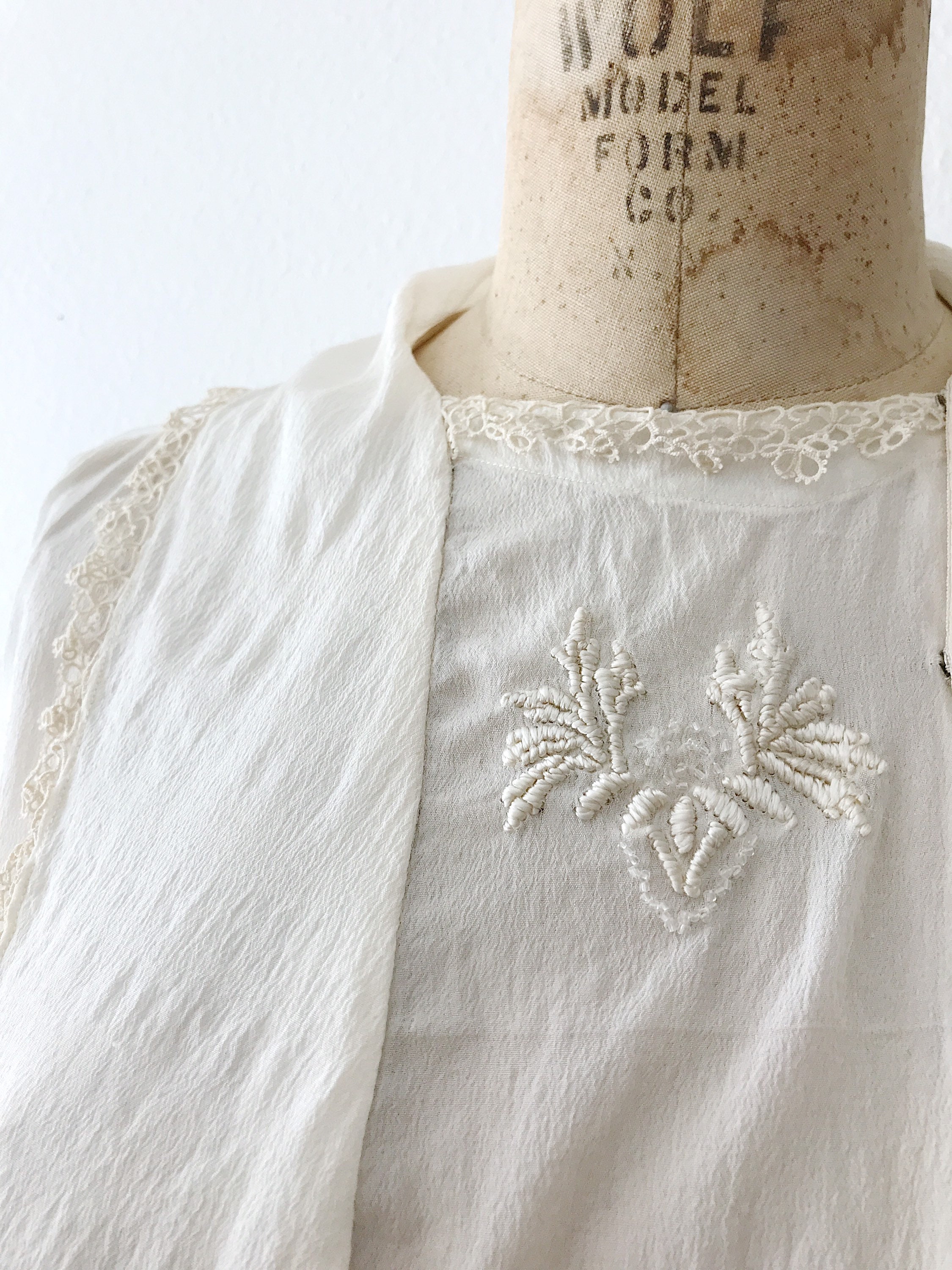 1910s blouse / vintage silk blouse / Silk & Lace blouse | Etsy