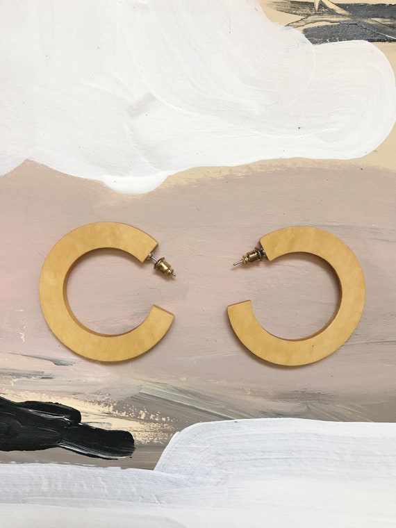 Modern Honey hoop earrings