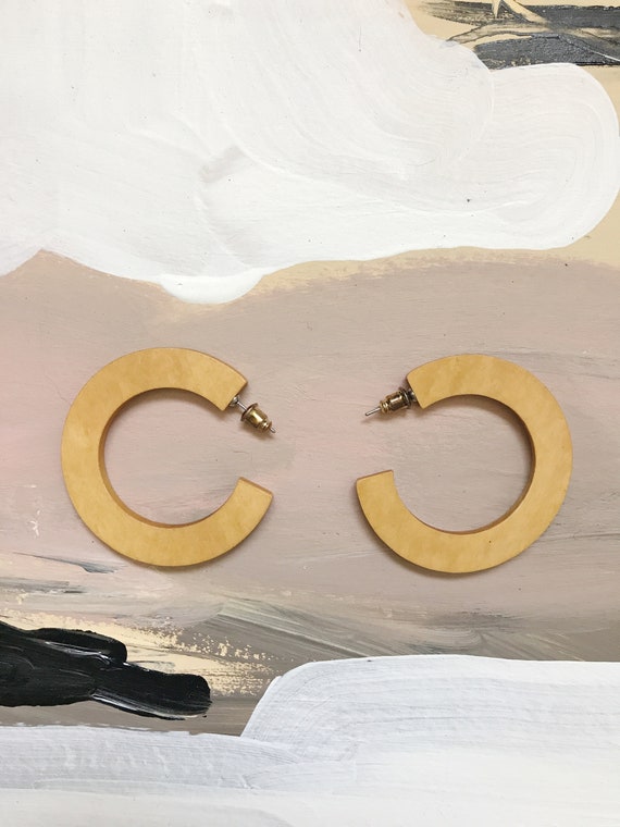 Modern Honey hoop earrings